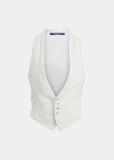 Dámské Vesty Ralph Lauren Wilma Linen - 86501-PHTF